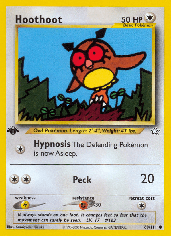 Hoothoot (60/111) [Neo Genesis 1st Edition] - POKÉ JEUX