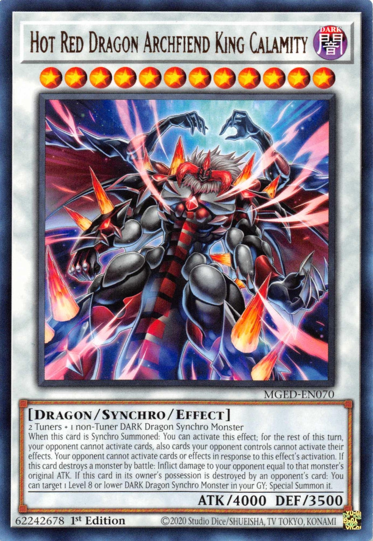 Hot Red Dragon Archfiend King Calamity [MGED-EN070] Rare - POKÉ JEUX