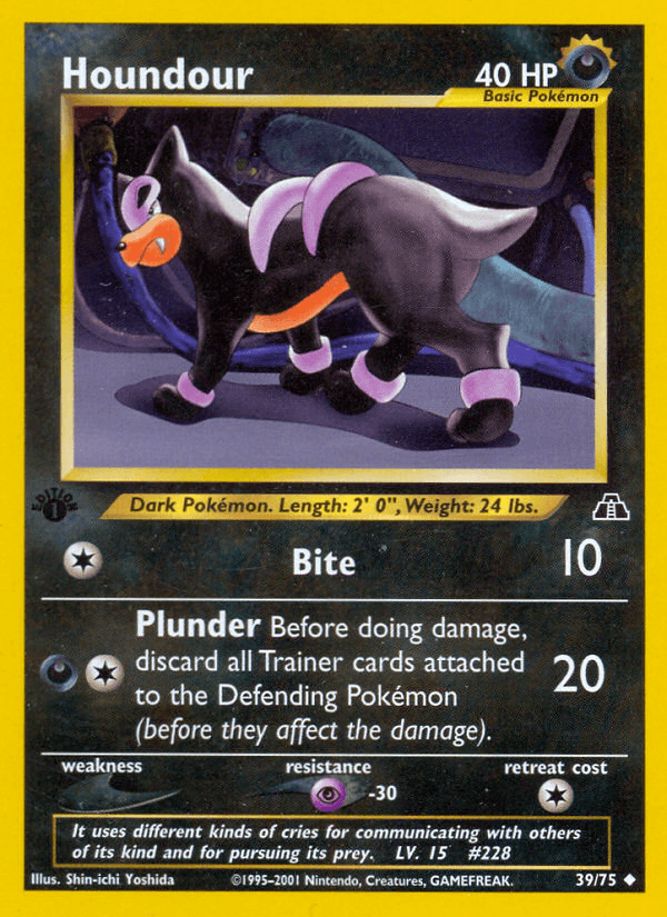 Houndour (39/75) [Neo Discovery 1st Edition] - POKÉ JEUX