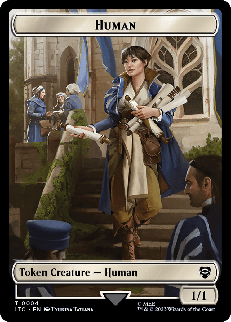 Human Knight // Human Double-Sided Token [The Lord of the Rings: Tales of Middle-Earth Commander Tokens] - POKÉ JEUX