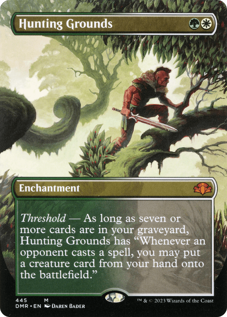 Hunting Grounds (Borderless Alternate Art) [Dominaria Remastered] - POKÉ JEUX