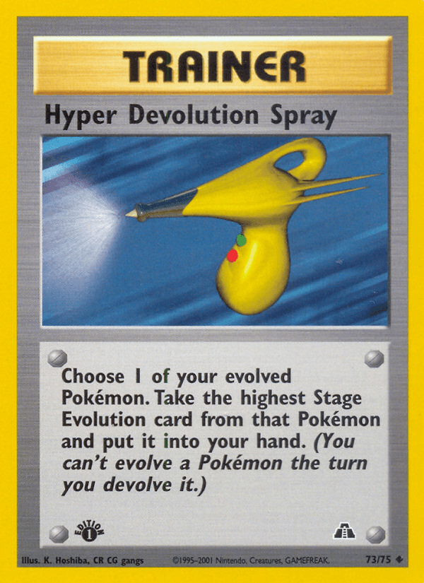 Hyper Devolution Spray (73/75) [Neo Discovery 1st Edition] - POKÉ JEUX