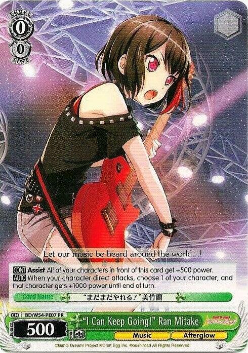 "I Can Keep Going!" Ran Mitake (BD/W54-PE07 PR) (Promo) [BanG Dream! Girls Band Party!] - POKÉ JEUX