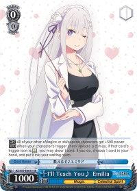 I'll Teach You Emilia (RZ/S55-E061S SR) [Re:ZERO Vol.2] - POKÉ JEUX