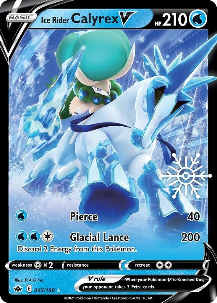 Ice Rider Calyrex V (045/198) (Holiday Calendar) [Sword & Shield: Chilling Reign] - POKÉ JEUX