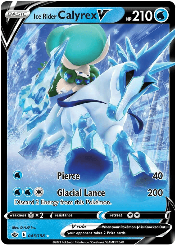 Ice Rider Calyrex V (045/198) [Sword & Shield: Chilling Reign] - POKÉ JEUX