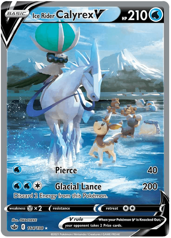 Ice Rider Calyrex V (164/198) [Sword & Shield: Chilling Reign] - POKÉ JEUX