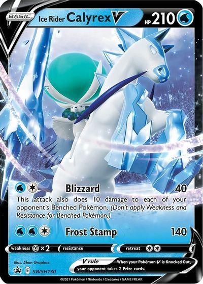 Ice Rider Calyrex V (SWSH130) (Jumbo Card) [Sword & Shield: Black Star Promos] - POKÉ JEUX