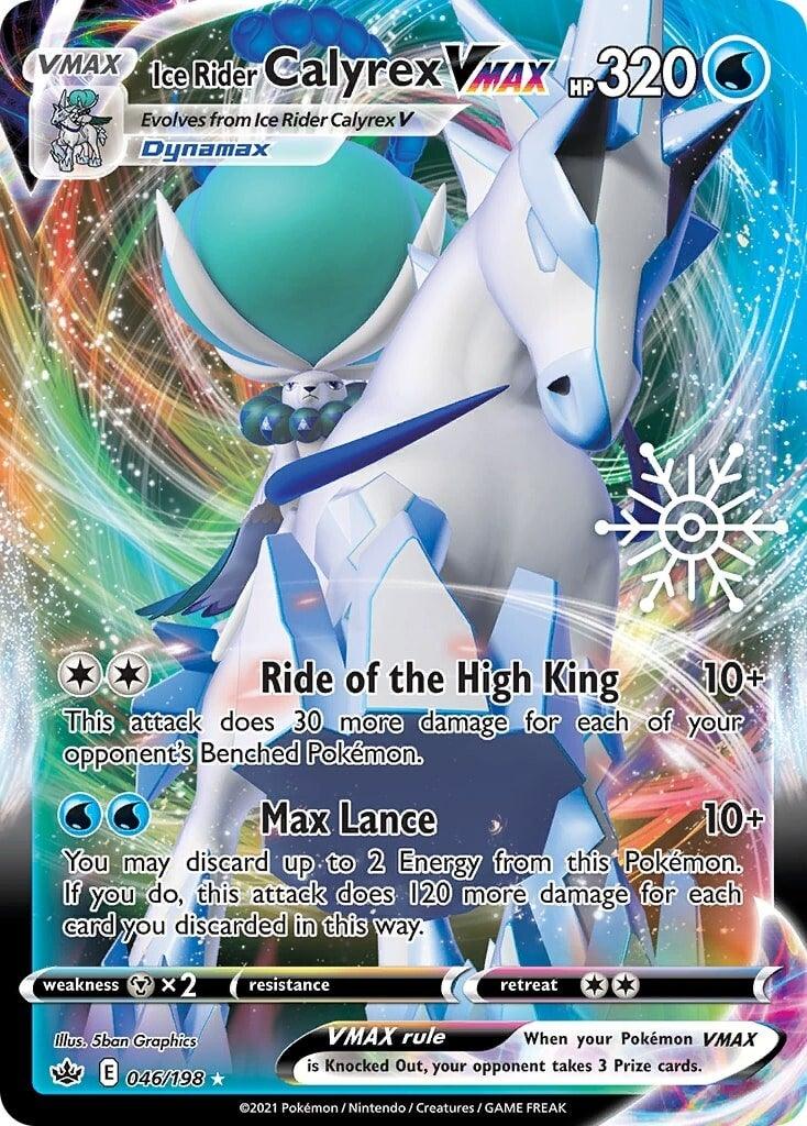 Ice Rider Calyrex VMAX (046/198) (Holiday Calendar) [Sword & Shield: Chilling Reign] - POKÉ JEUX