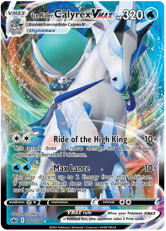 Ice Rider Calyrex VMAX (046/198) [Sword & Shield: Chilling Reign] - POKÉ JEUX