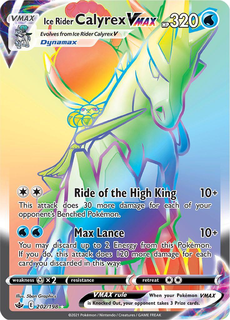 Ice Rider Calyrex VMAX (202/198) [Sword & Shield: Chilling Reign] - POKÉ JEUX