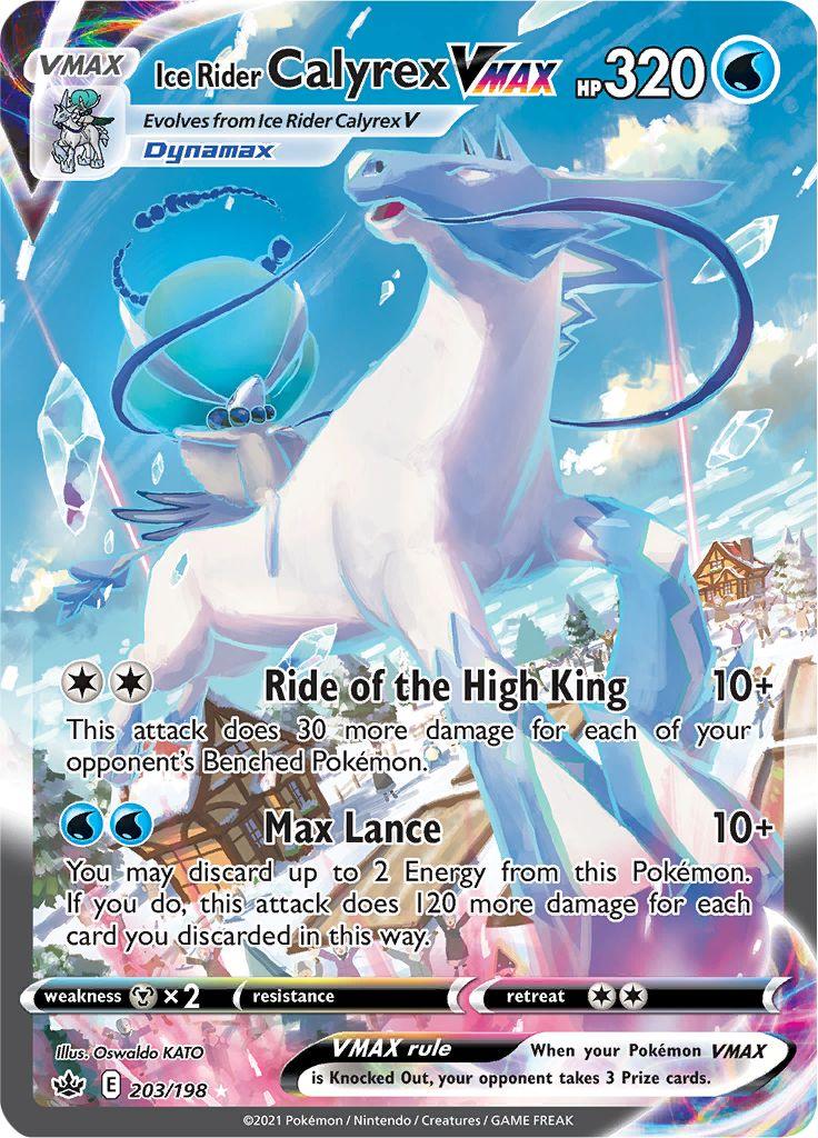 Ice Rider Calyrex VMAX (203/198) [Sword & Shield: Chilling Reign] - POKÉ JEUX