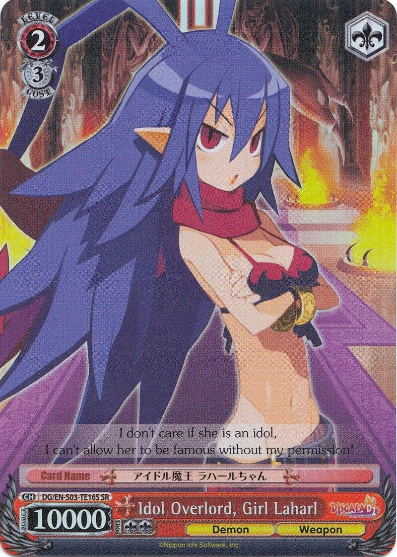 Idol Overlord, Girl Laharl (DG/EN-S03-TE16S SR) [Disgaea] - POKÉ JEUX