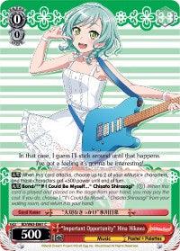 "Important Opportunity" Hina Hikawa (BD/W63-E061 C) [BanG Dream! Girls Band Party! Vol.2] - POKÉ JEUX