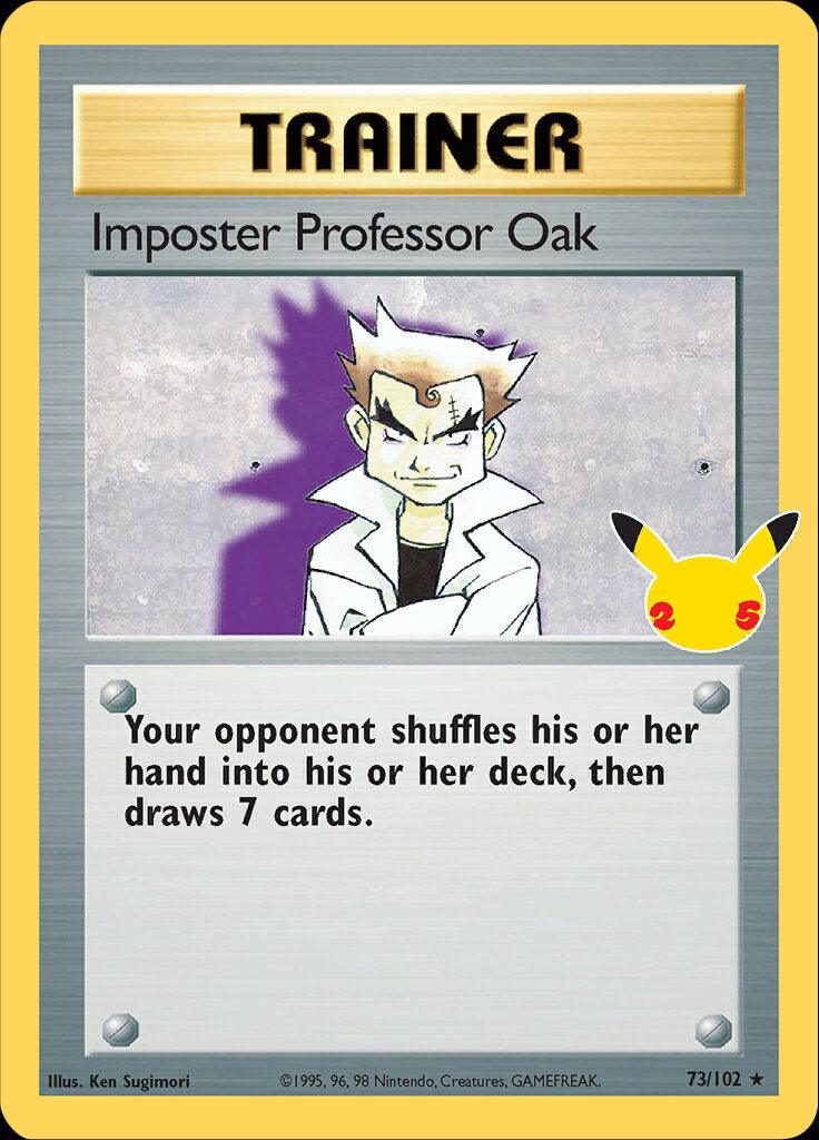 Imposter Professor Oak (73/102) [Celebrations: 25th Anniversary - Classic Collection] - POKÉ JEUX