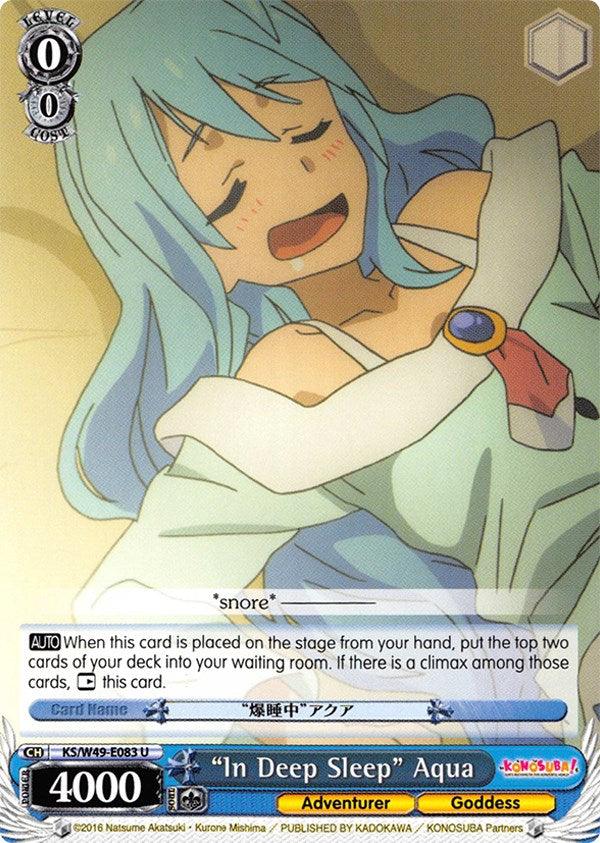 "In Deep Sleep" Aqua (KS/W49-E083 U) [KonoSuba] - POKÉ JEUX