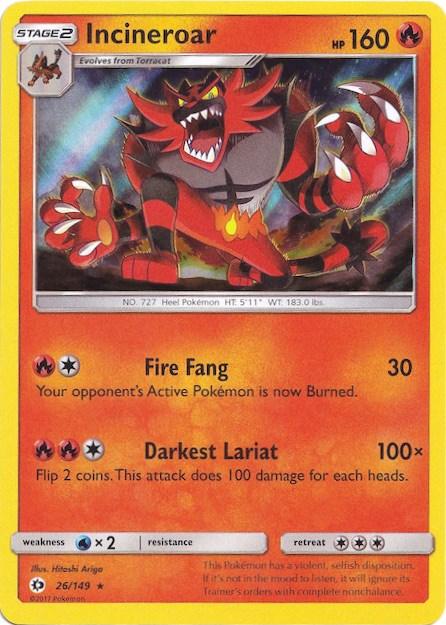 Incineroar (26/149) (Water Web Holo) [Sun & Moon: Base Set] - POKÉ JEUX