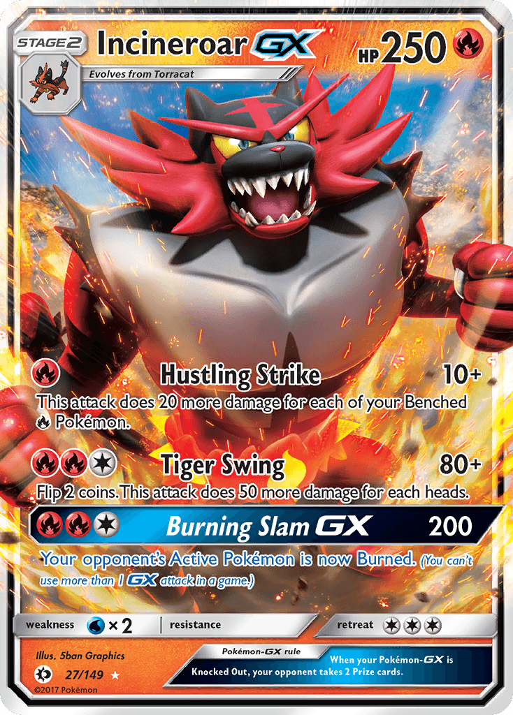 Incineroar GX (27/149) (Jumbo Card) [Sun & Moon: Base Set] - POKÉ JEUX