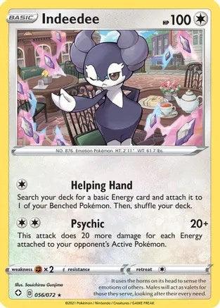 Indeedee (056/072) (Theme Deck Exclusive) [Sword & Shield: Black Star Promos] - POKÉ JEUX