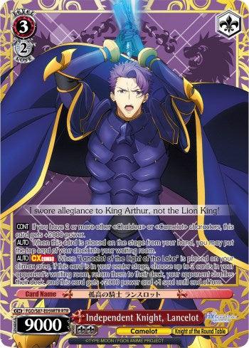 Independent Knight, Lancelot (FGO/S87-E059RTR RTR) [Fate/Grand Order THE MOVIE Divine Realm of the Round Table: Camelot] - POKÉ JEUX