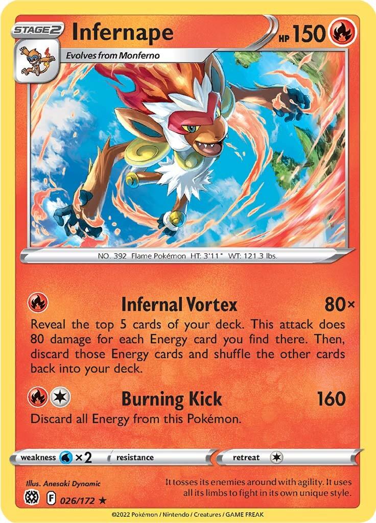 Infernape (026/172) [Sword & Shield: Brilliant Stars] - POKÉ JEUX