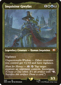 Inquisitor Greyfax (Display Commander) (Etched Foil) [Warhammer 40,000] - POKÉ JEUX