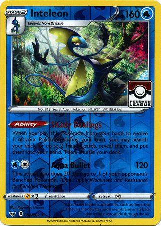 Inteleon (058/202) (League Promo) [Sword & Shield: Base Set] - POKÉ JEUX