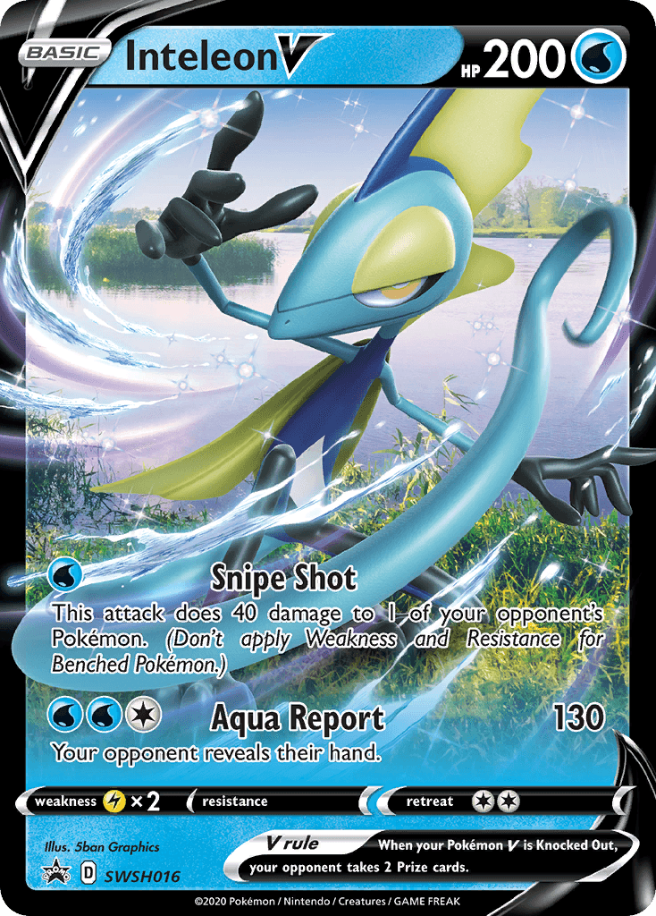 Inteleon V (SWSH016) (Jumbo Card) [Sword & Shield: Black Star Promos] - POKÉ JEUX