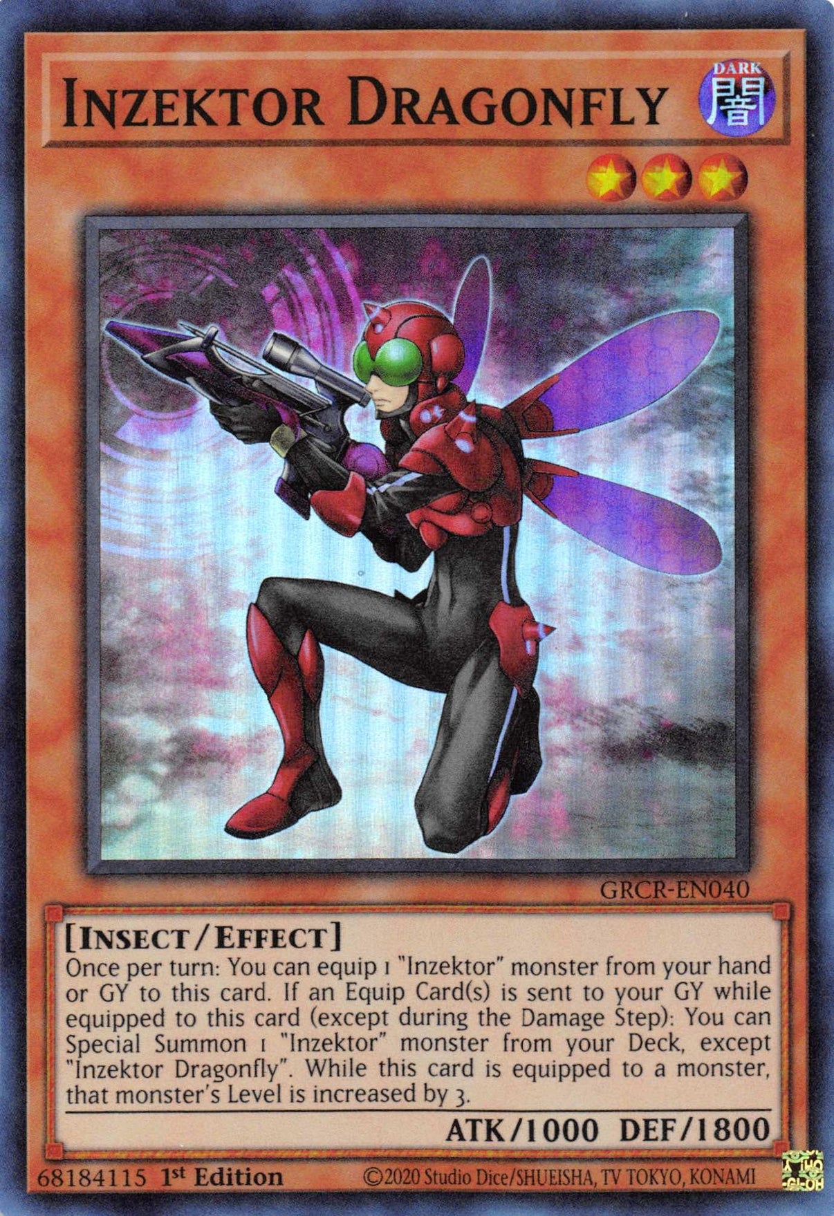 Inzektor Dragonfly [GRCR-EN040] Super Rare - POKÉ JEUX