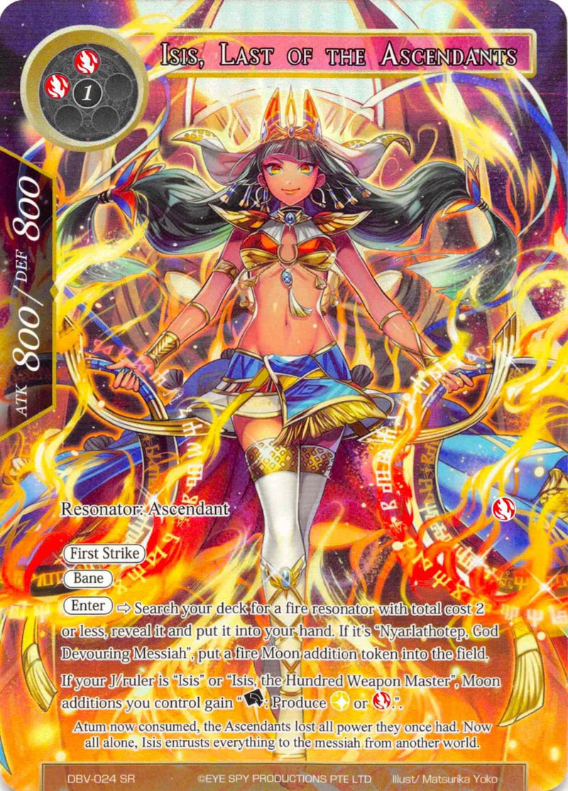 Isis, Last of the Ascendants (Full Art) (DBV-024) [The Decisive Battle of Valhalla] - POKÉ JEUX