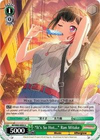 "It's So Hot..." Ran Mitake (BD/W63-E035 U) [BanG Dream! Girls Band Party! Vol.2] - POKÉ JEUX