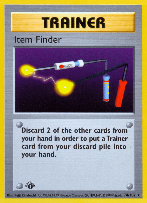 Item Finder (74/102) (Shadowless) [Base Set 1st Edition] - POKÉ JEUX