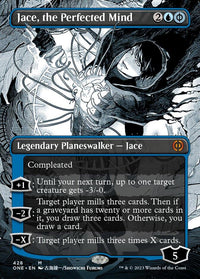 Jace, the Perfected Mind (Borderless Manga Step-and-Compleat Foil) [Phyrexia: All Will Be One] - POKÉ JEUX