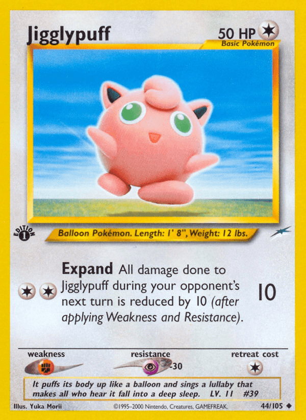 Jigglypuff (44/105) [Neo Destiny 1st Edition] - POKÉ JEUX