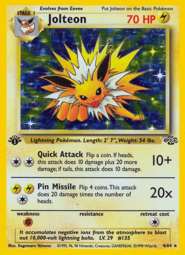 Jolteon (4/64) [Jungle 1st Edition] - POKÉ JEUX