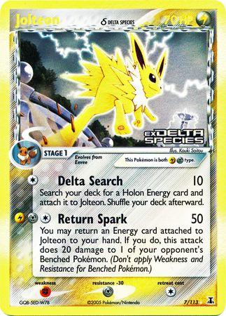 Jolteon (7/113) (Delta Species) (Stamped) [EX: Delta Species] - POKÉ JEUX