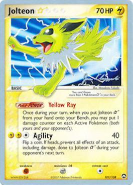 Jolteon Star (101/108) (Psychic Lock - Jason Klaczynski) [World Championships 2008] - POKÉ JEUX