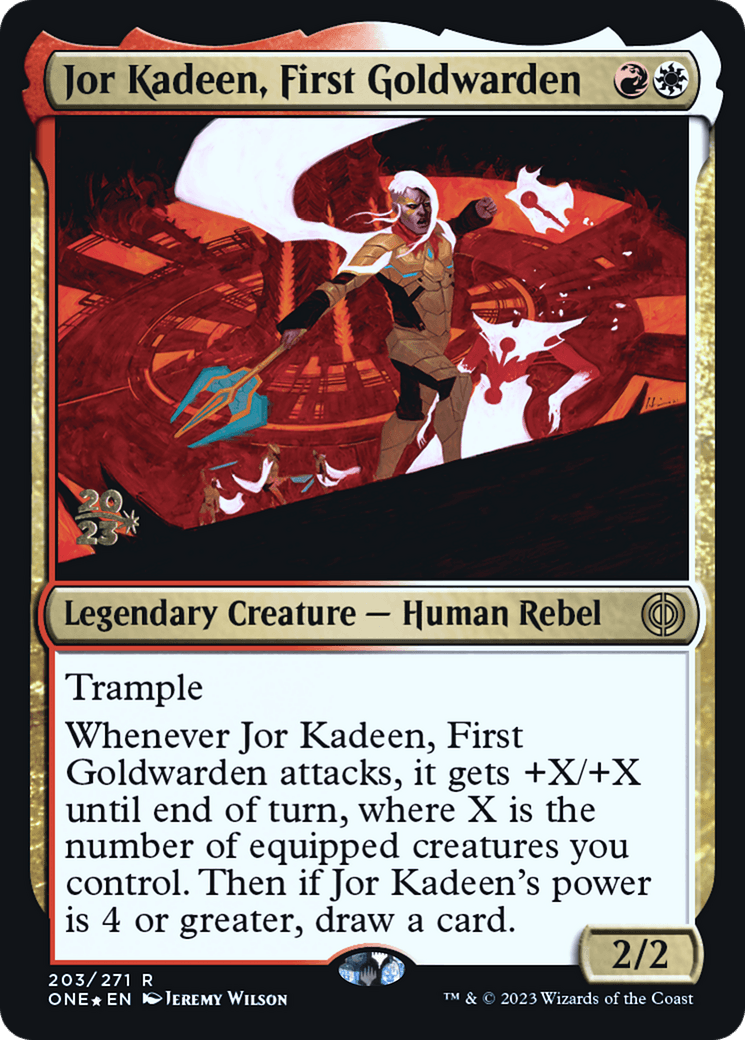 Jor Kadeen, First Goldwarden [Phyrexia: All Will Be One Prerelease Promos] - POKÉ JEUX