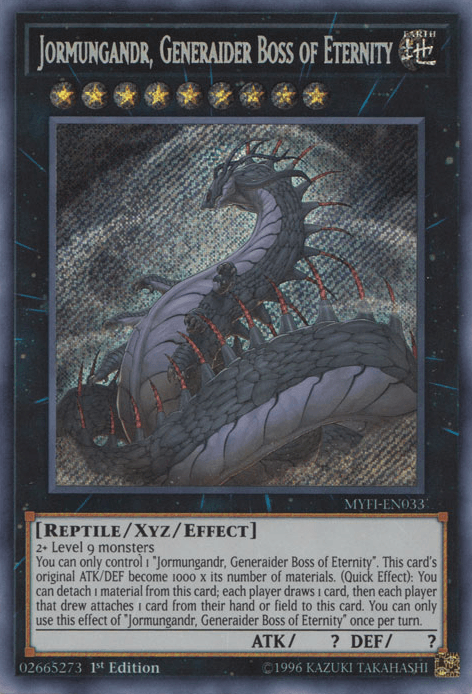 Jormungandr, Generaider Boss of Eternity [MYFI-EN033] Secret Rare - POKÉ JEUX