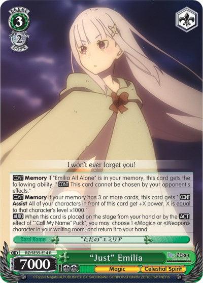 "Just" Emilia (RZ/SE35-E14 R) [Re:ZERO: The Frozen Bond] - POKÉ JEUX