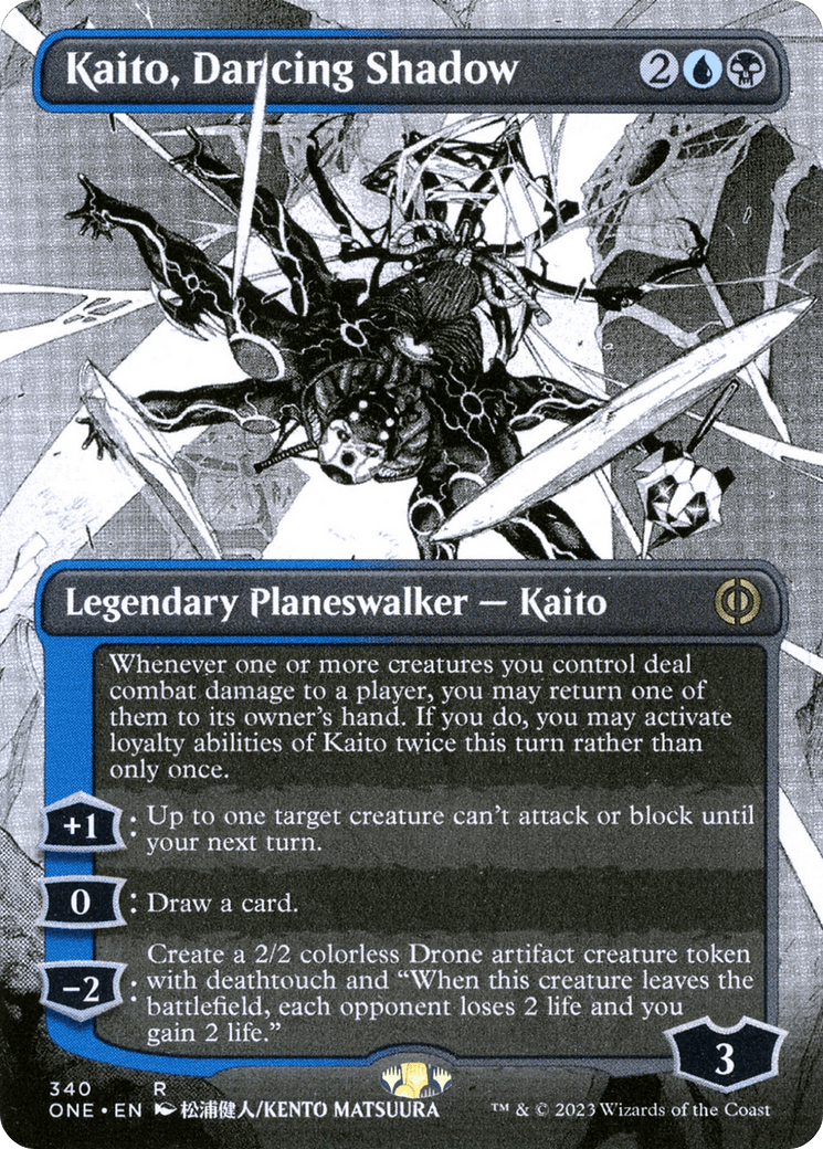 Kaito, Dancing Shadow (Borderless Manga) [Phyrexia: All Will Be One] - POKÉ JEUX