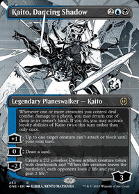 Kaito, Dancing Shadow (Borderless Manga Step-and-Compleat Foil) [Phyrexia: All Will Be One] - POKÉ JEUX