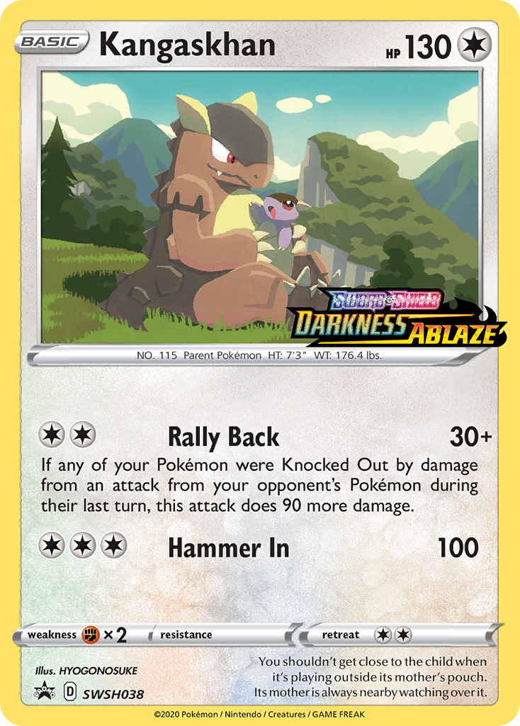 Kangaskhan (SWSH038) (Prerelease Promo) [Sword & Shield: Black Star Promos] - POKÉ JEUX