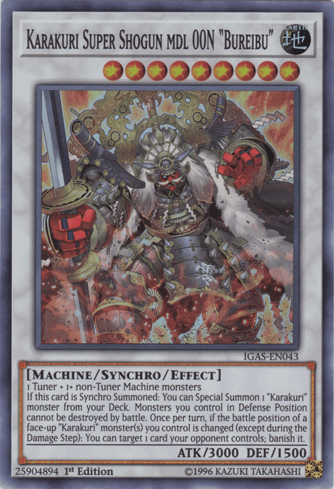 Karakuri Super Shogun mdl 00N "Bureibu" [IGAS-EN043] Super Rare - POKÉ JEUX