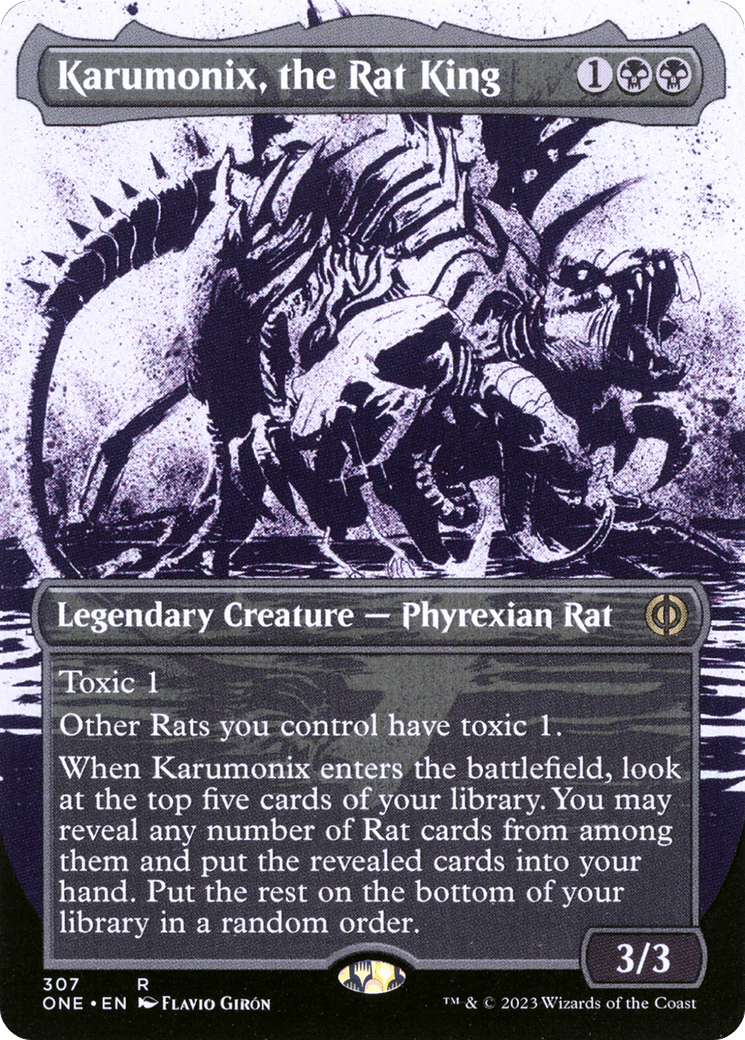 Karumonix, the Rat King (Borderless Ichor) [Phyrexia: All Will Be One] - POKÉ JEUX