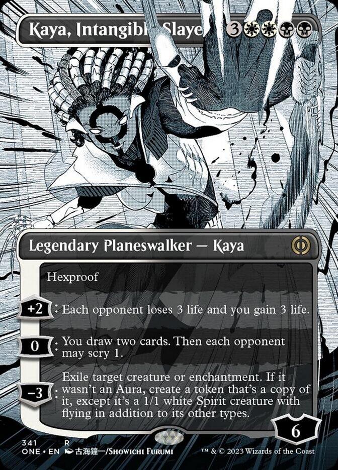 Kaya, Intangible Slayer (Borderless Manga) [Phyrexia: All Will Be One] - POKÉ JEUX