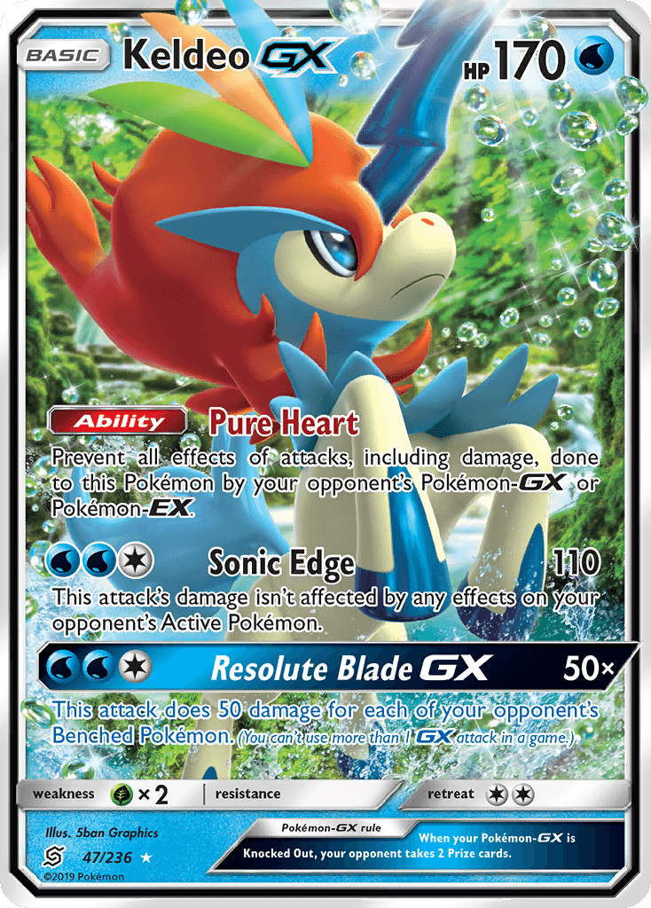 Keldeo GX (47/236) [Sun & Moon: Unified Minds] - POKÉ JEUX