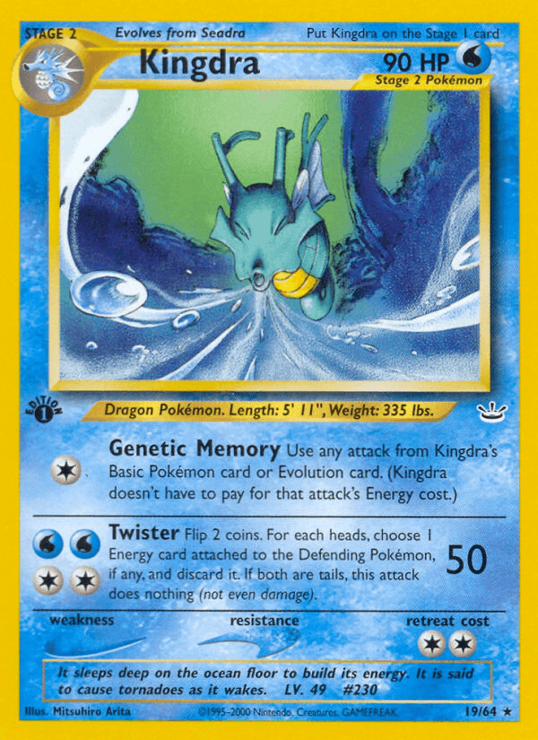 Kingdra (19/64) [Neo Revelation 1st Edition] - POKÉ JEUX