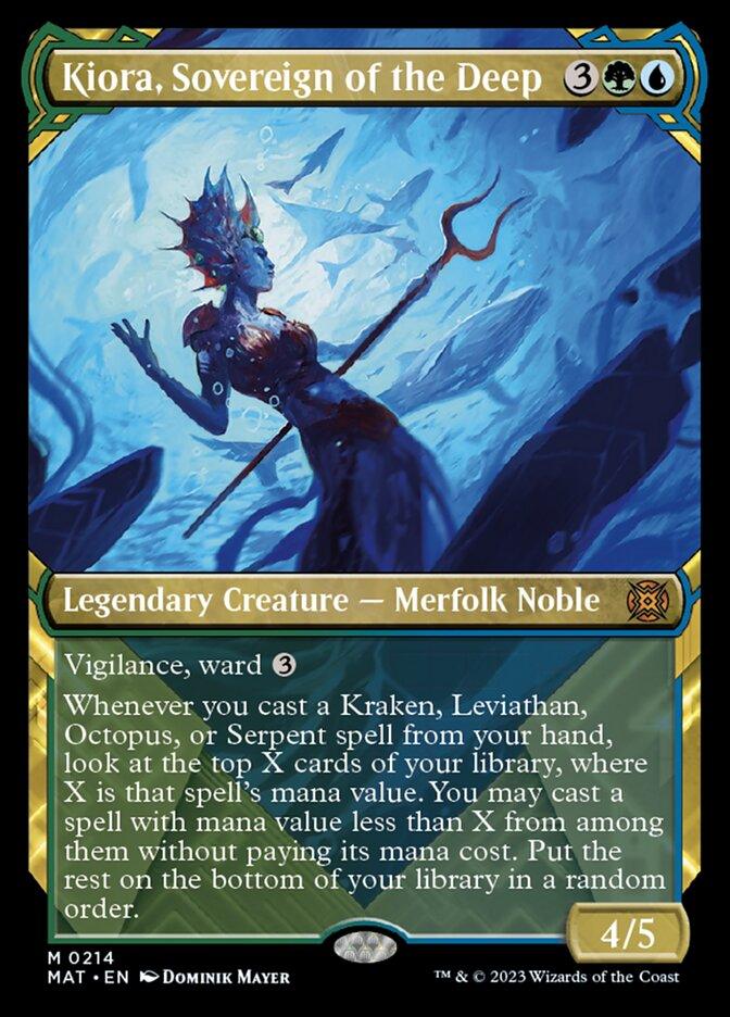 Kiora, Sovereign of the Deep (Showcase Halo Foil) [March of the Machine: The Aftermath] - POKÉ JEUX