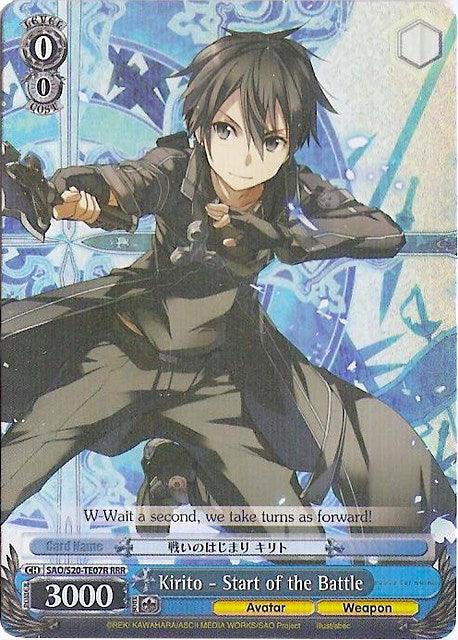 Kirito - Start of the Battle (SAO/S20-TE07R RRR) [Sword Art Online] - POKÉ JEUX